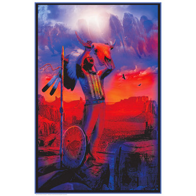  Officially Licensed Buffalo Chief - Non Flock Blacklight Art Poster - 24 x 36 Inch - Decorative Print - Poster Paper - Ready to Frame