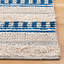 Tapis rayé beige / bleu en coton tissé à la main Endri-308097333