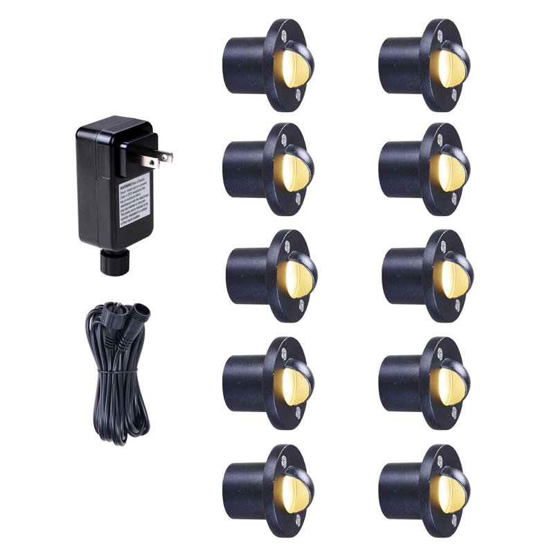 Yescom Plug-in Deck Light Pack, Amber