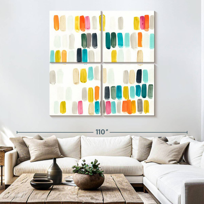 Bright Swatches I, 74" H x 74" W