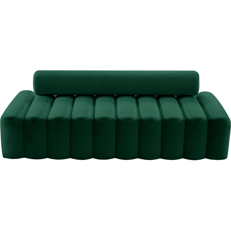 Erlond 83.5'' Velvet Sofa, Green Velvet