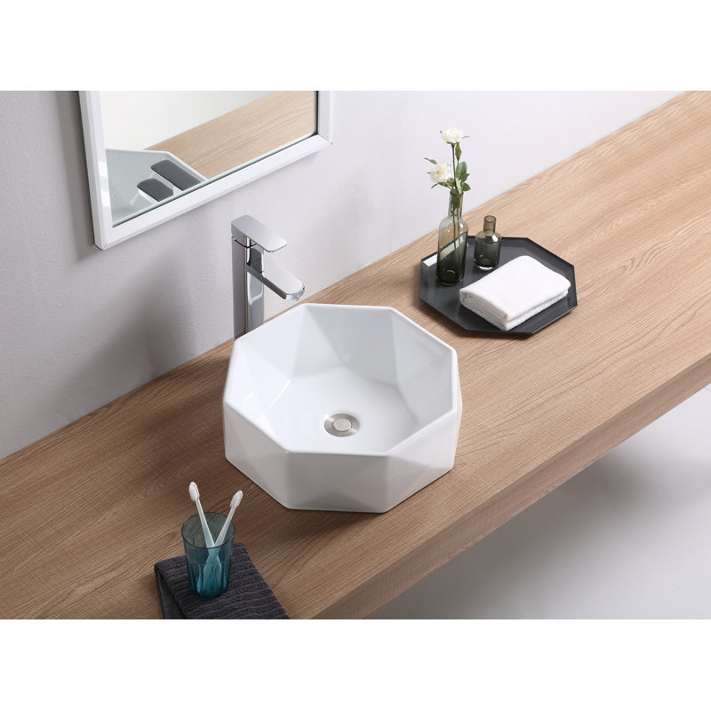 Vitreous China Specialty Vessel Bathroom Sink