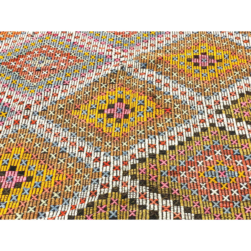 Tapis tribal anatolien fait à la main 6 x 10 Kilim
