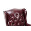 Fauteuil de direction ergonomique en similicuir de polyuréthane, siège et dossier rembourrés épais, roulettes à roulement en douceur, bourgogne-482835792-482835793
