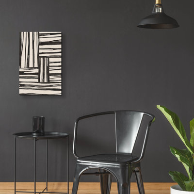 Ebern Designs 'Sentiment Stripes 4' by Chris Paschke Acrylic Glass Wall Art