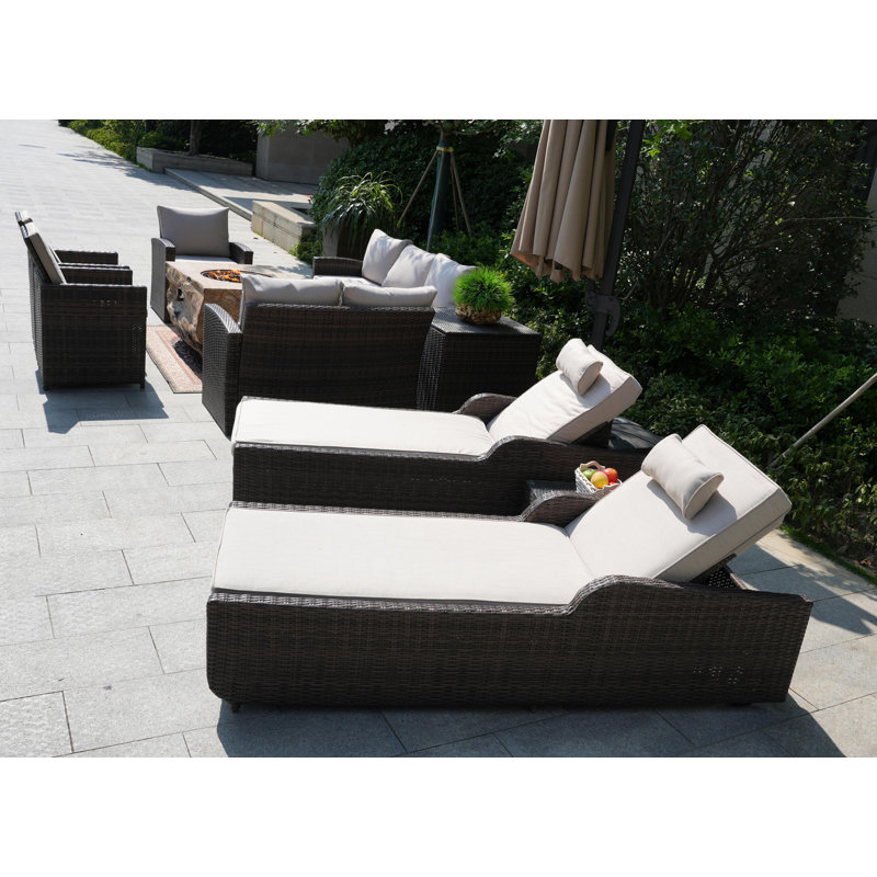 - Person Patio Conversation Set with Cushions