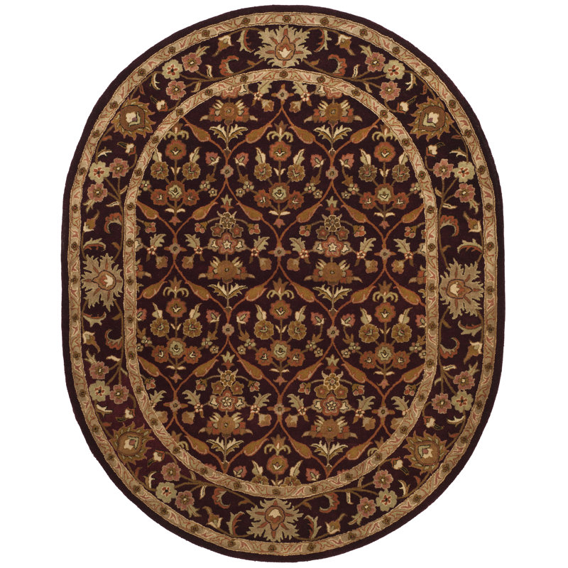 Dunbar Hand Tufted Wool Oriental Rug, Oval 4'6" X 6'6" 