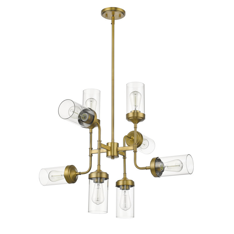 Lustre linéaire spoutnik moderne à 8 lumières Grantham