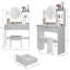 Vanity Table : 17" Round Led Mirror, 3 - Colour Adjustable Lighting, Soft Stool, Large Multi Layer Storage, American Design, White Construction , Brightness, Comfortable Storage For Tiny Spaces, Style,