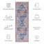 Tapis oriental bleu / rouille Deblois-1874215823