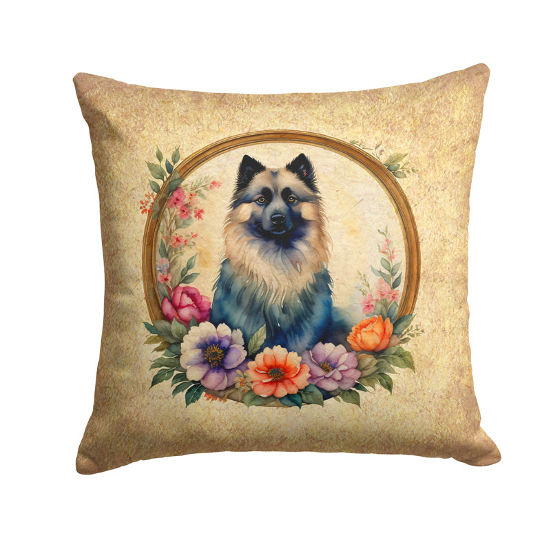  Coussin décoratif intérieur / extérieur en polyester, H 14 po x l 14 po x P 3 po