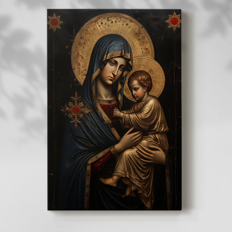 Religieux - XLIX - Toile tendue avec châssis de qualité supérieure - prête à être accrochée, H 48 po x l 32 po