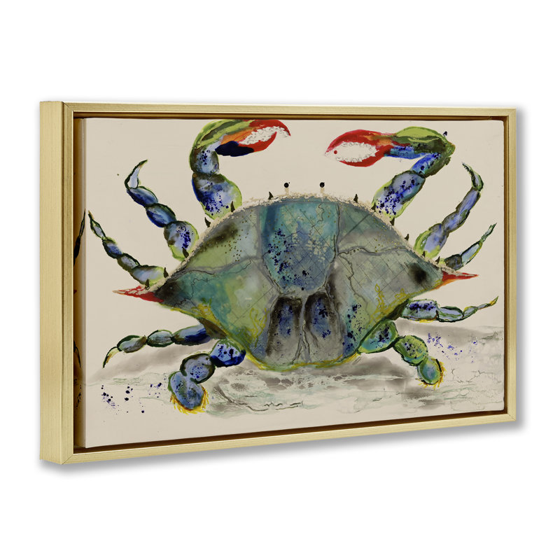 Art mural sur toile flottant Vivid Modern, H 21 po x l 31 po, Cadre flottant métallique doré