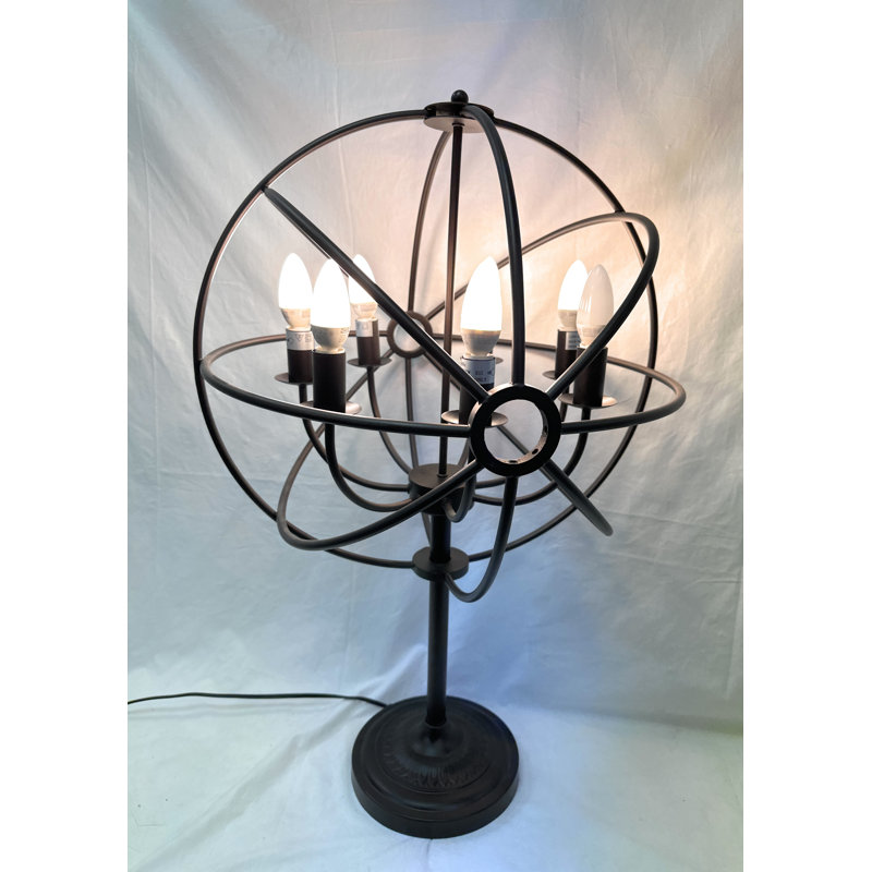 Lampe de table sphère 6 bras