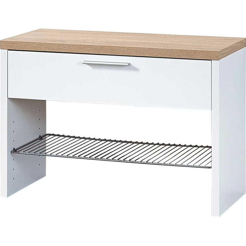 Germania 3 Pair Flip Down Shoe Storage, Brown/White