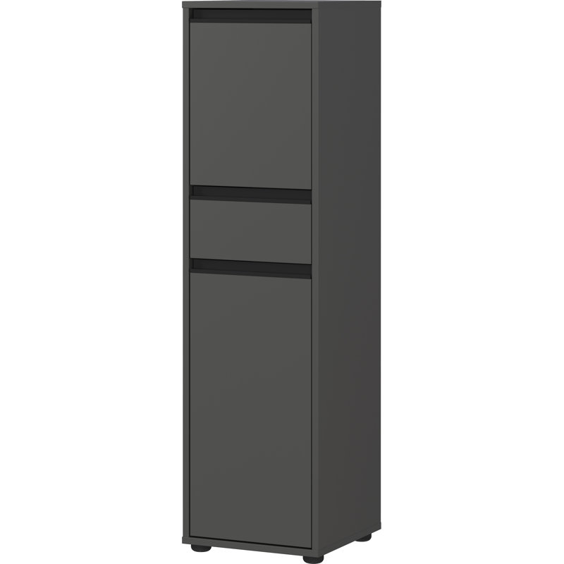 Bayoleth Tilt Protection Bathroom Cabinet, Stainless steel