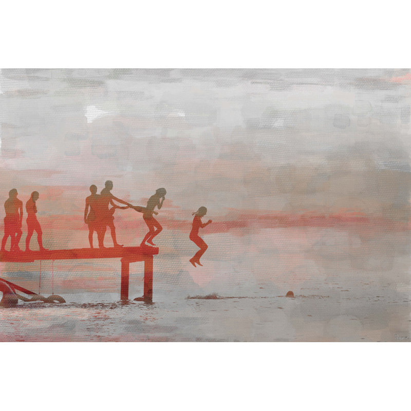 Parvez Taj - Wrapped Canvas Painting, 30cm H x 45cm W