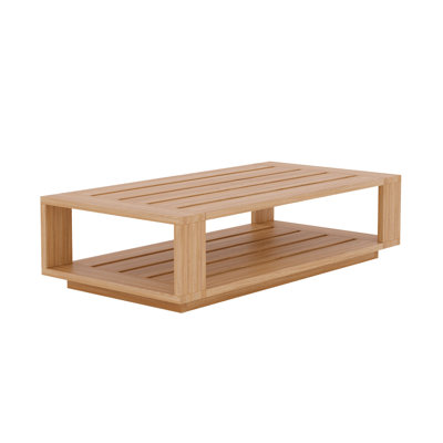 Miguelina Rectangular Teak Outdoor Coffee Table