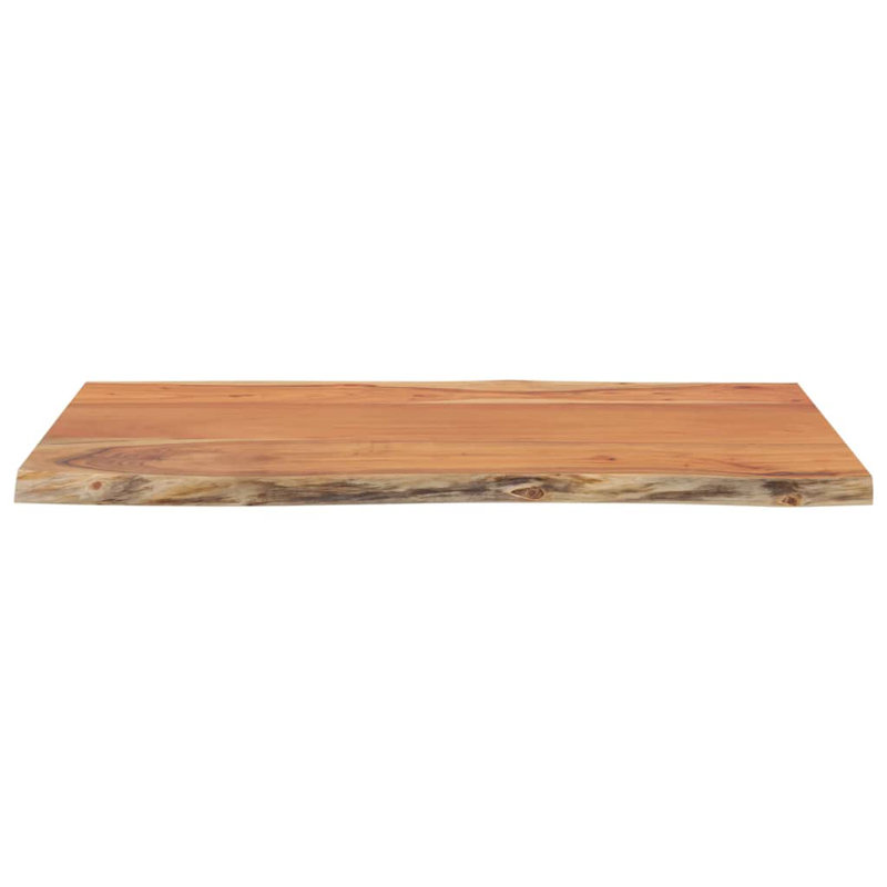 Alpen Home Table Top Rectangular Solid Wood, 2.5cm H x 60cm W x 40cm D, Acacia Wood