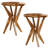Jahey Wooden Crossed Legs Round End Table with Smooth Top and Sturdy Four-Leg Base-451479460-405810435