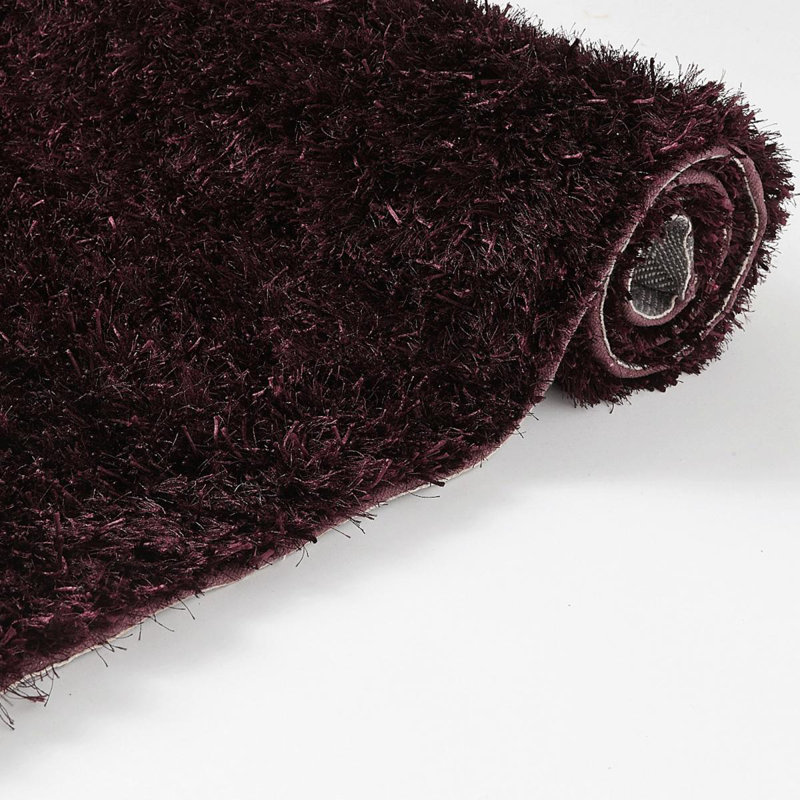 Mondello Solid Colour Hand Woven Shag Area Rug, Rectangle 140 x 200cm