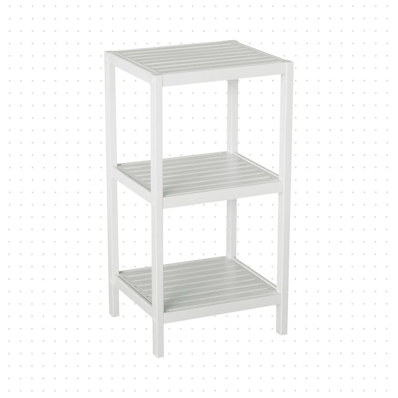 Nicieza Solid Wood Bathroom Shelves, White