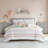 Haisley Pink 100% Cotton Chenille Stripe 4-Piece Twin Duvet Cover Set-1663135620-1663135624
