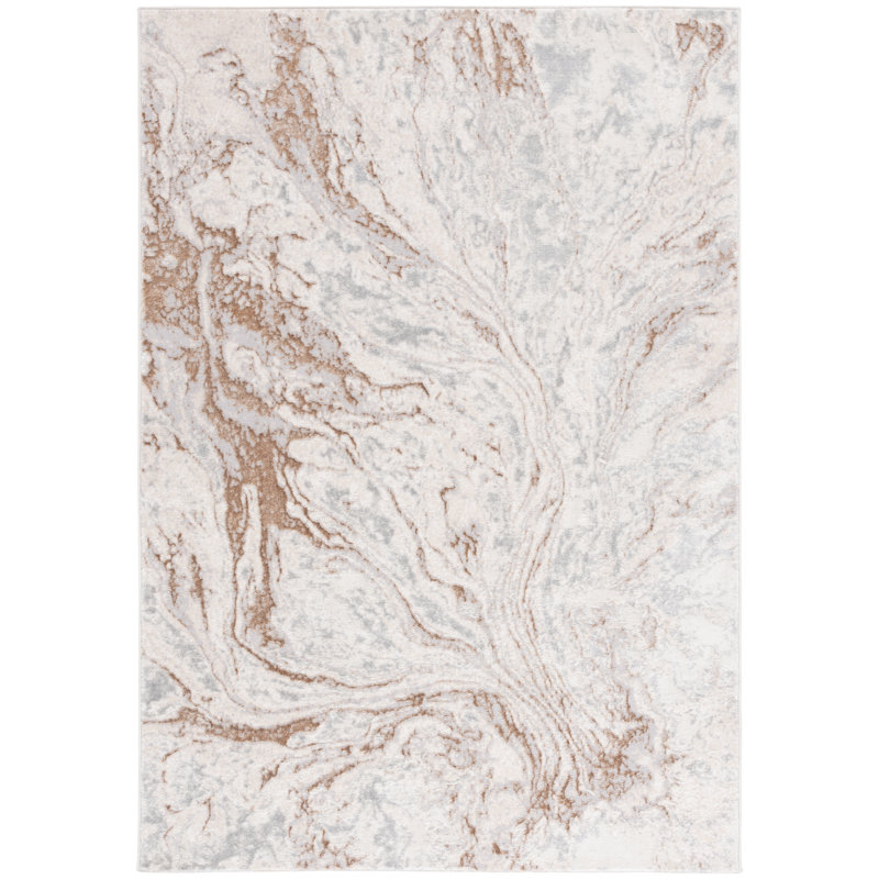 Tapis abstrait Kayliann Performance, Rectangle 5 pi 3 po x 7 pi