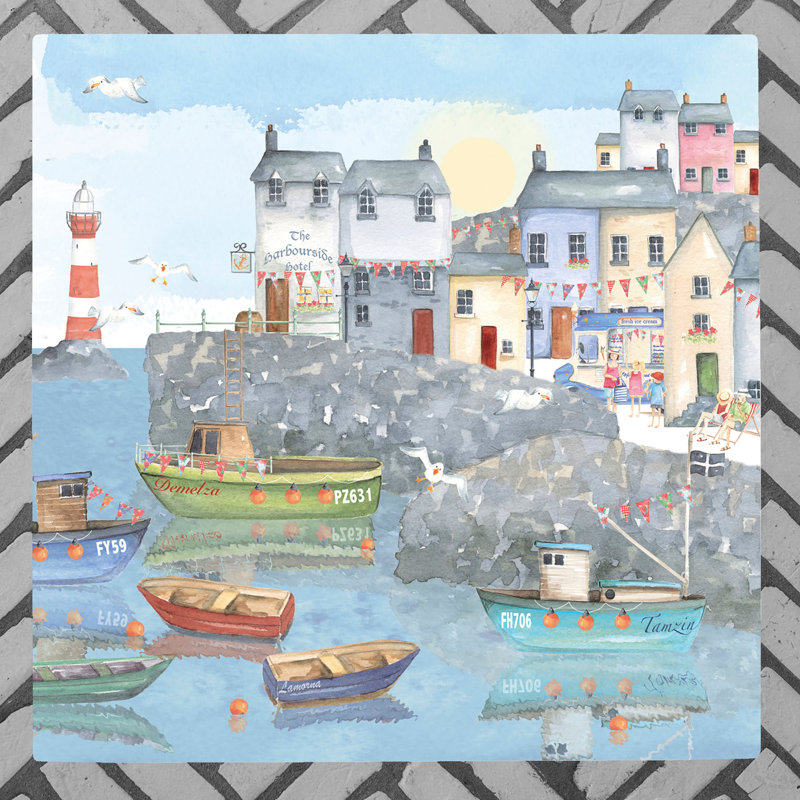 K.T.BENTLEY Traditional Nautical & Beach Wall Decor on Ceramic