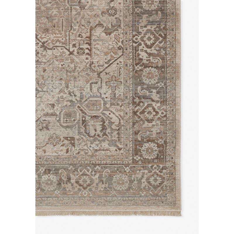 Gray Wool and Synthetic Rectangular 5' x 7' Area Rug
