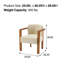 Ensemble de fauteuils rembourrés en tissu Elegant
