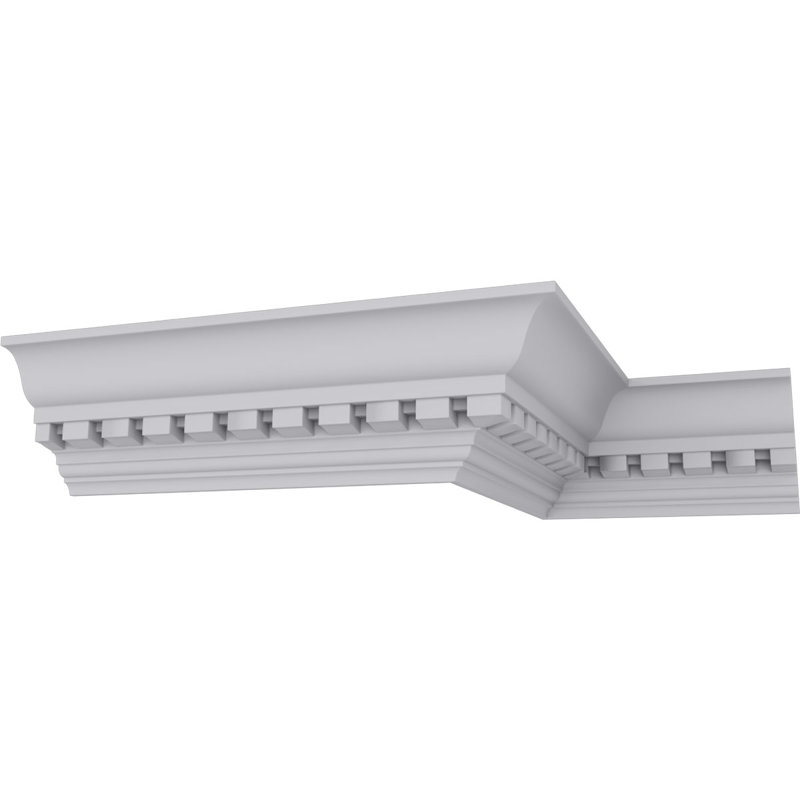 Dentil 3'' H x 96.13'' W x 2.75'' D Urethane Crown