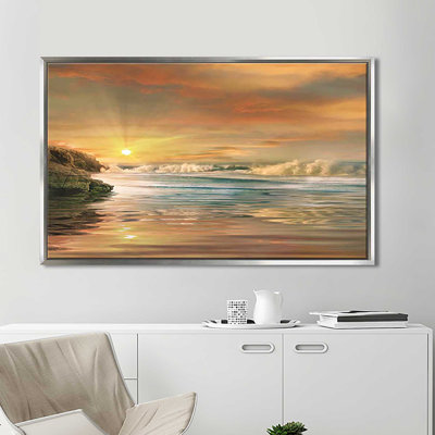 «Sundown», reproduction de peinture acrylique sur toile