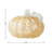 8.5"D Fall Amber Dots Glass Large Pumpkin