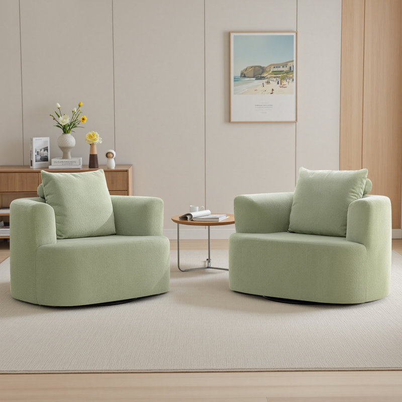 Méridienne pivotante l 41 po avec coussin, Vert