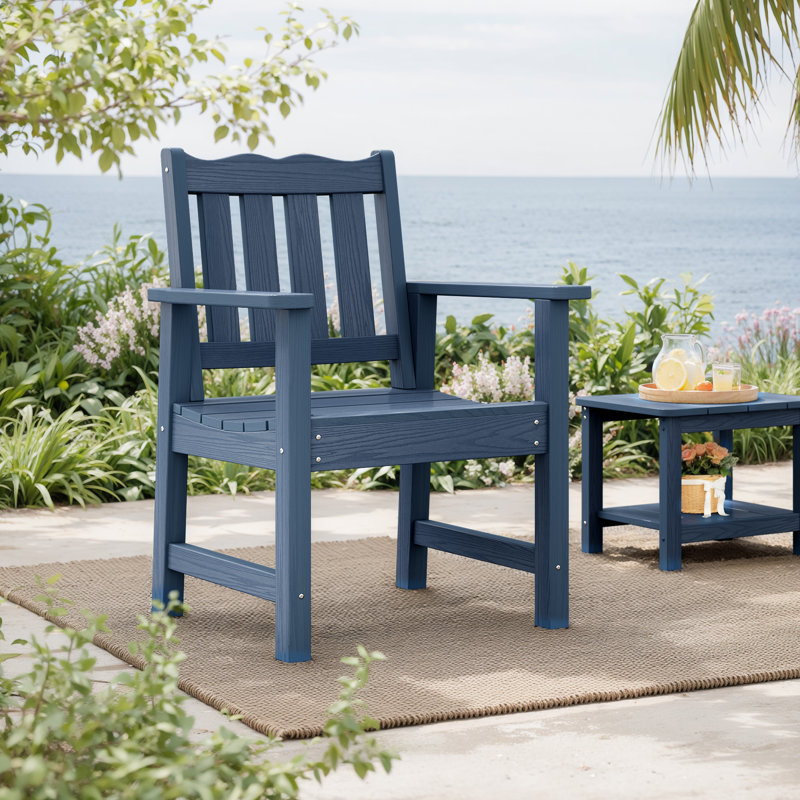 Chaise de salle à manger Brylor, Bleu