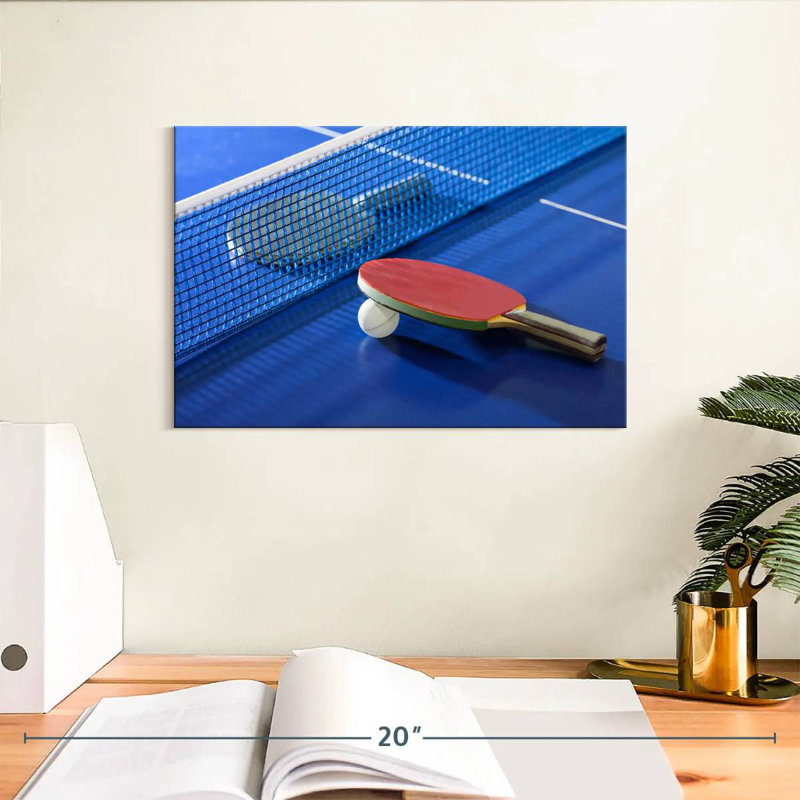 Tennis de table bleu Sirci, H 8 po x l 12 po