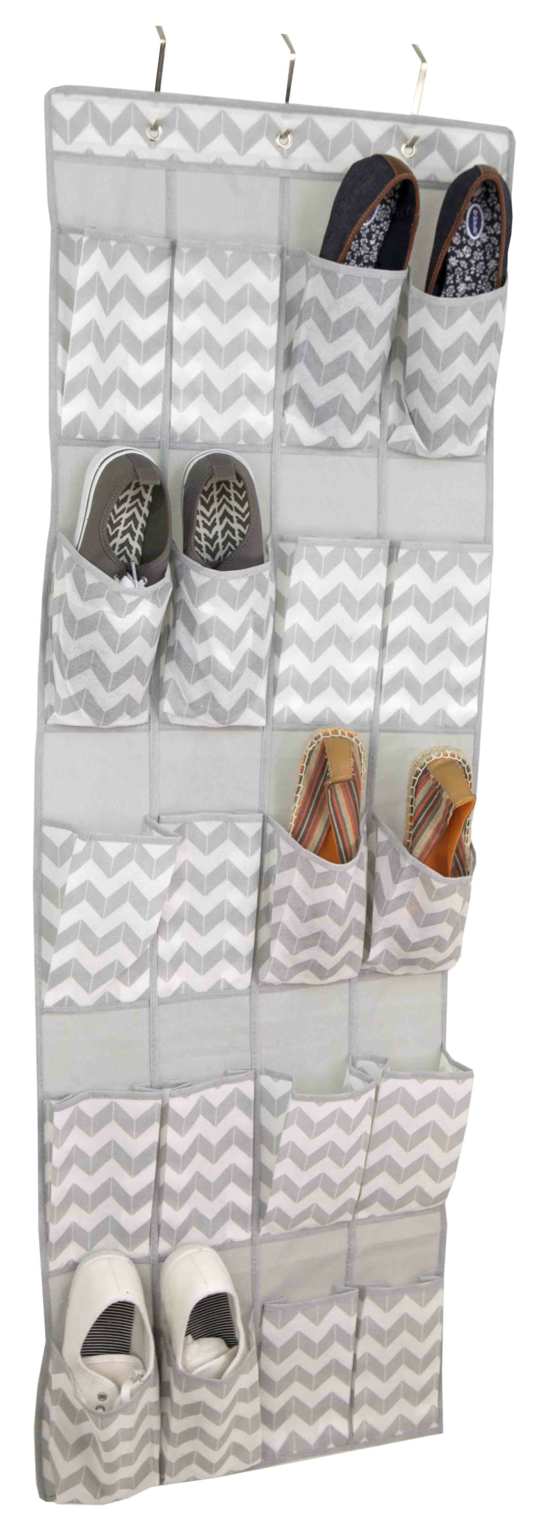 Wayfair Basics 10 Pair Fabric Hanging Shoe Organizer Wayfair Basics Finish: Beige