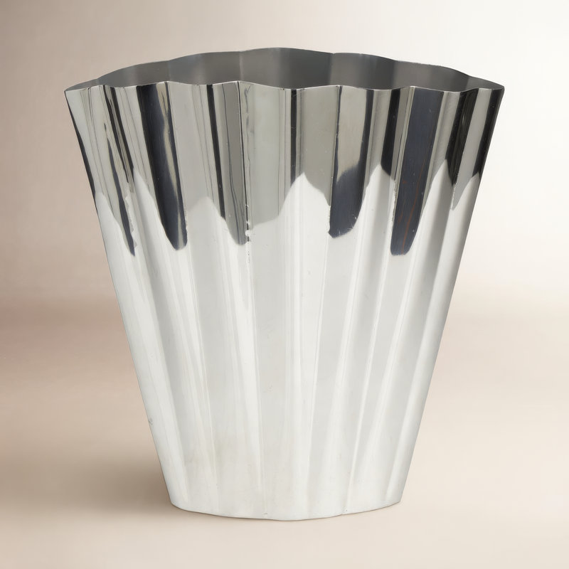 Giule Stainless Steel Table Vase, 12.3" H x 11.6" W x 5.05" D