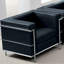 Fauteuil en similicuir avec barre double-407295055