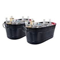 IRP Insulated Beverage Tub Countertop Chiller Beverage Cooler | Black