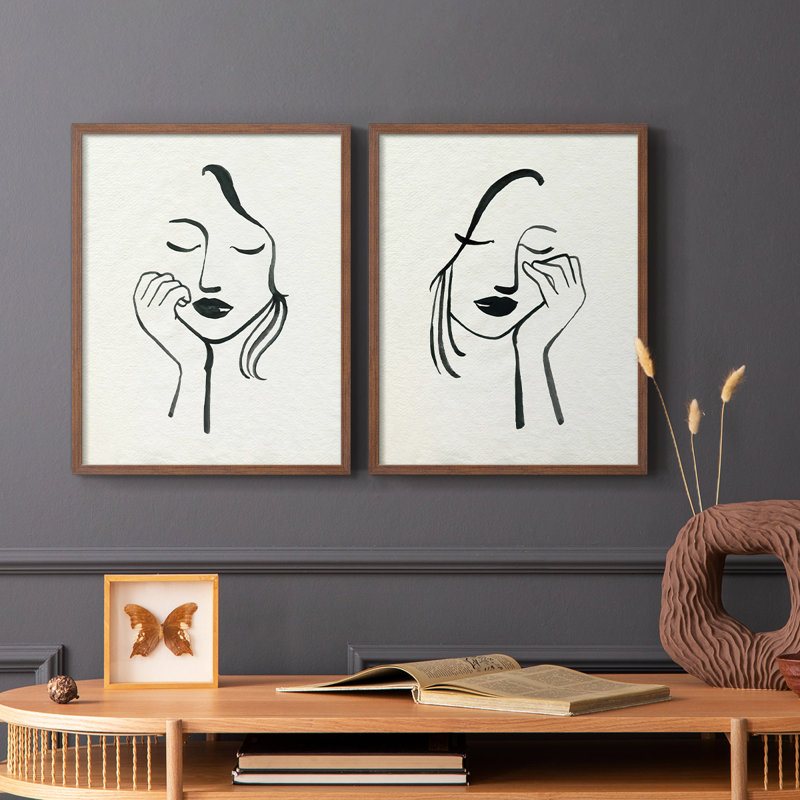Day Dreamer I - reproduction encadrée de qualité supérieure - prête à être accrochée - aucun clou requis - aucun clou requis