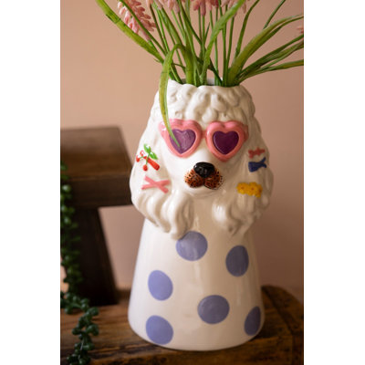 Set of Three Ceramic Dogs With Sun Shades Gassville