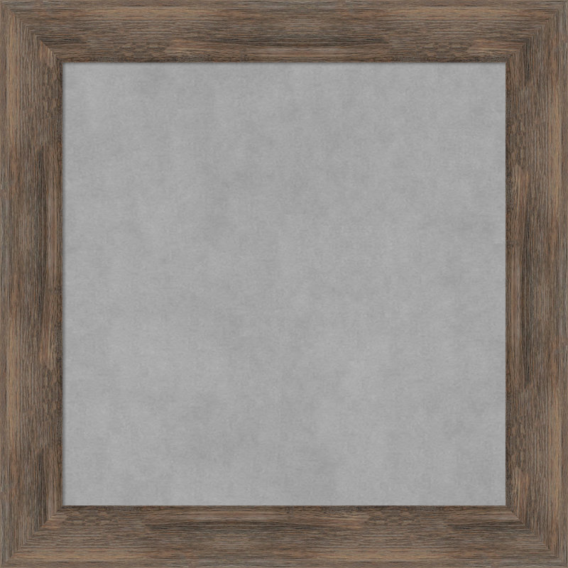 Tableau magnétique encadré en bois dur moka, H 25 po x l 25 po