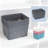 Collapsible Storage Baskets With Handles, Space-Saving Nesting Design, Breathable Woven Look For Home Organization In Kitchen, Bathroom, And Office