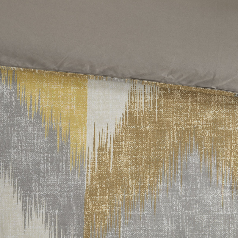 Ensemble d'édredon Heise, Édredon double / grand + 2 taies décoratives sta, Jaune