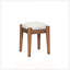 Ensemble de coiffeuse en bois de style rétro bohémien avec prise de charge, port USB, tabouret et 4 tiroirs de rangement pour une élégance organisée