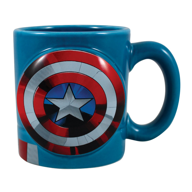 Marvel Captain America Sculpted Ceramic Coffee Mug