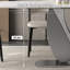 Ensemble de table de salle à manger rectangulaire moderne en faux marbre-105507788
