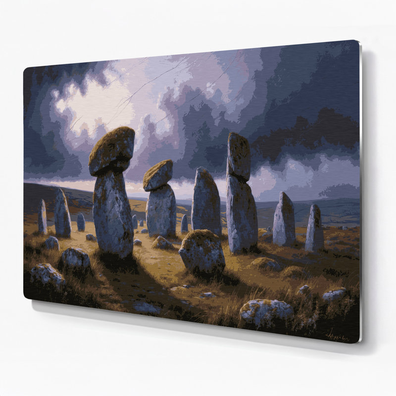 Art mural gris Sci Fi, H 132 po x l 168 po x P 0,05 po
